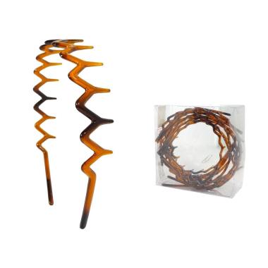 Cerchietto per capelli in plastica con denti Lillà