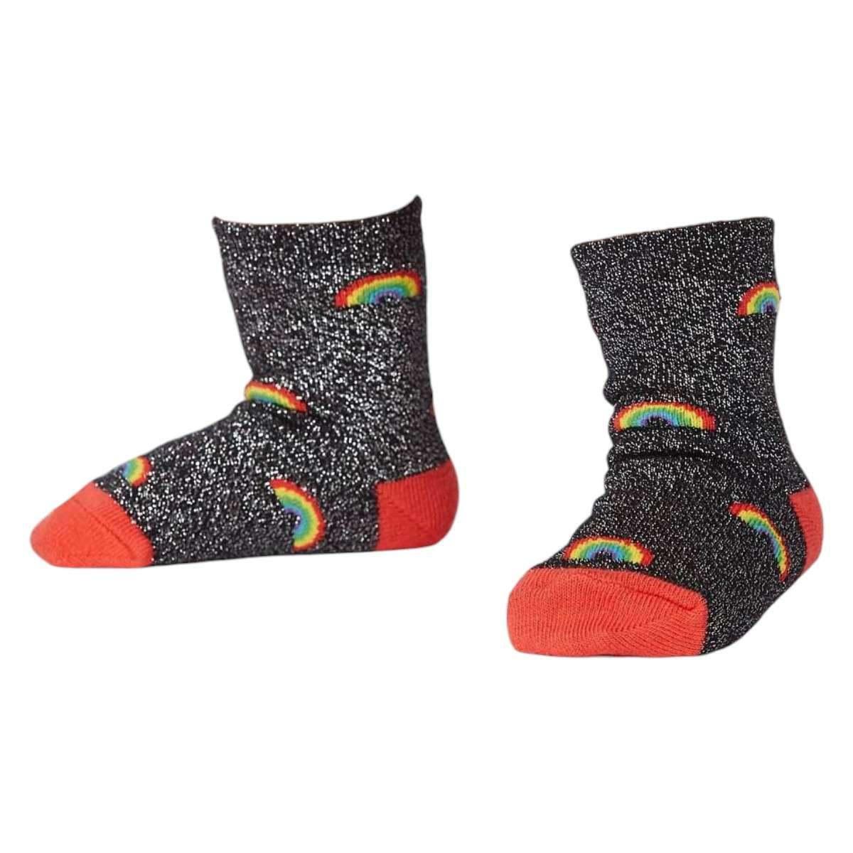 Calze al polpaccio neonato arcobaleno brillante