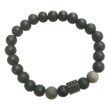 Bracciale di pietre con elastico