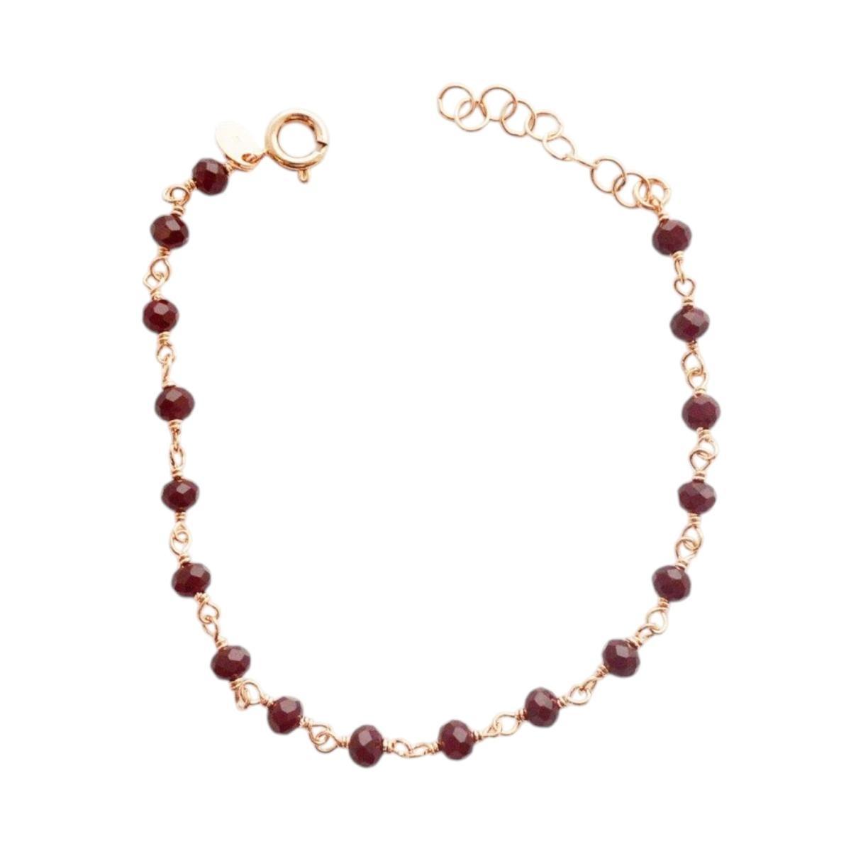 Bracciale in metallo rodiato e cristallo
