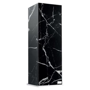 Vaso nero in vetro molato Marquina h 40 cm Femiano