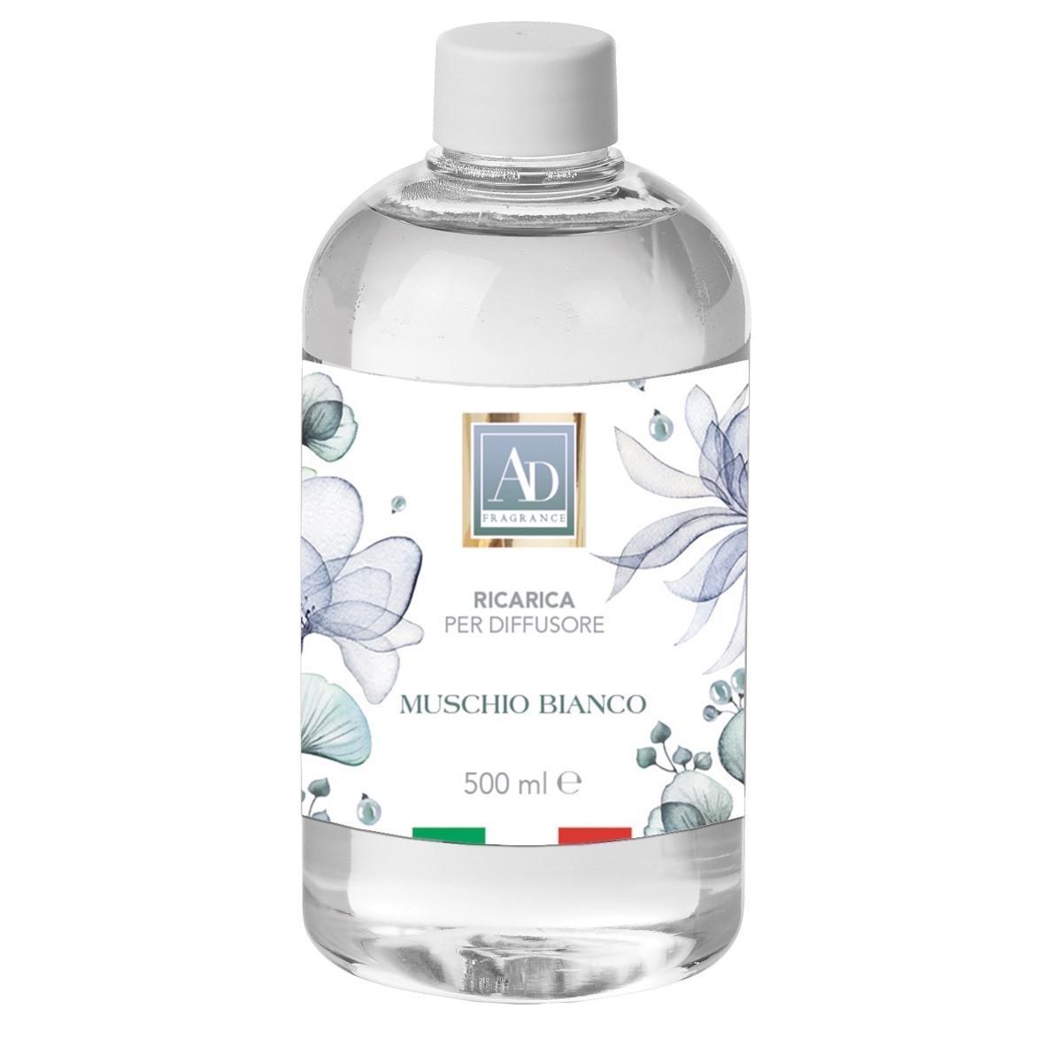 Ricarica per diffusore con midollini Flowers Muschio Bianco 500 ml