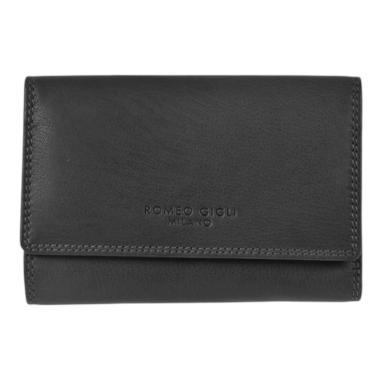 Portafoglio donna in pelle nero linea Tanima Romeo Gigli