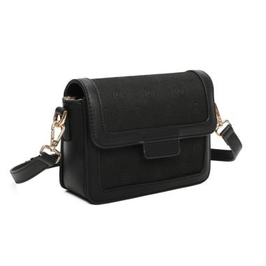 Borsa tracolla donna jeans in tessuto jacquard e nylon Gai Mattiolo