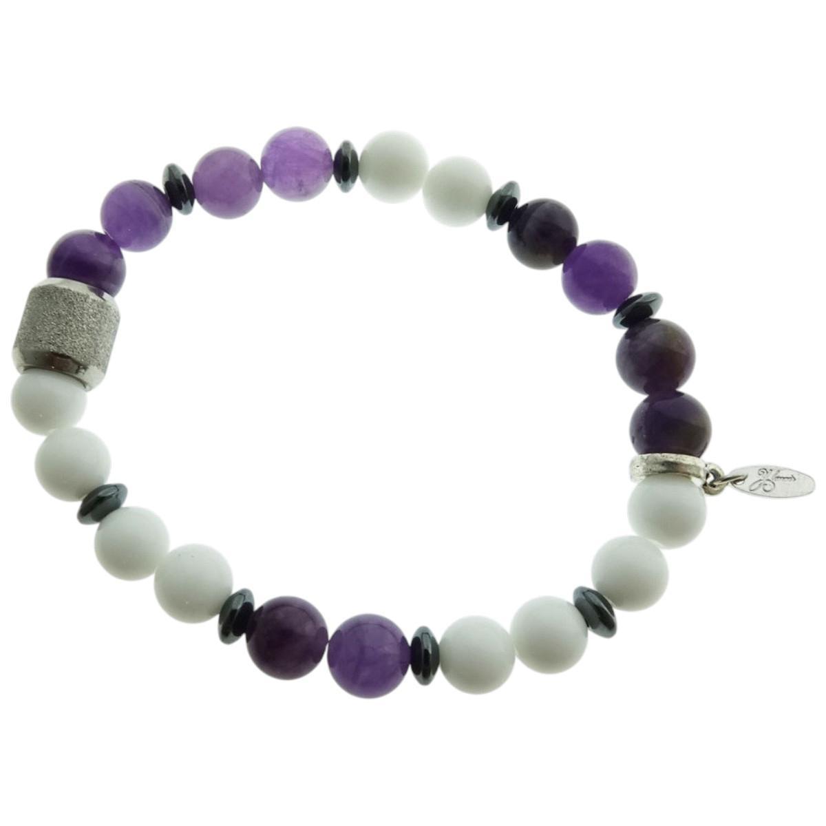 Bracciale uomo amethist Ylenoir