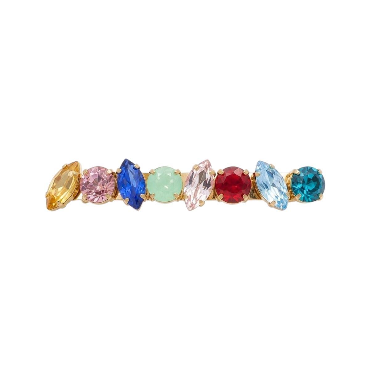 Fermaglio per capelli pietre multicolor Romeo Gigli