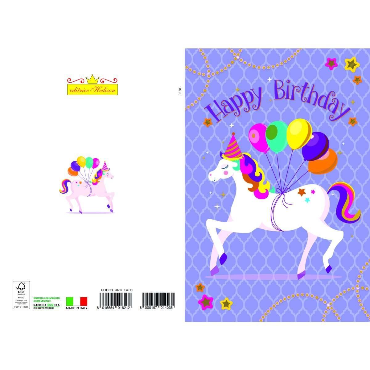 Biglietto auguri happy birthday