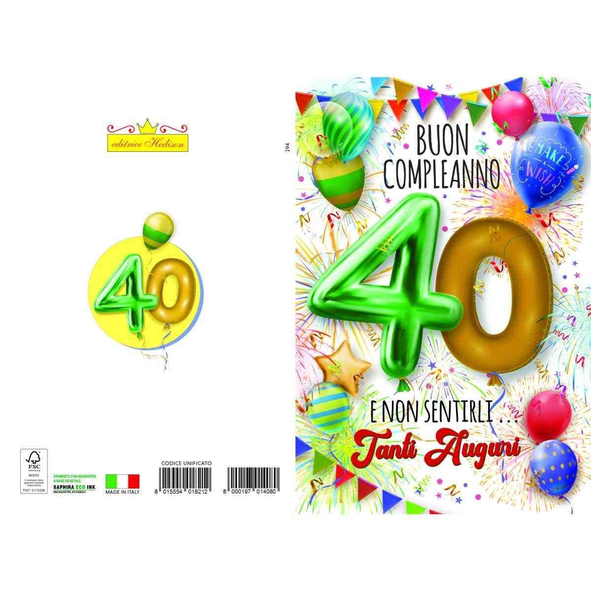 Biglietto auguri buon compleanno
