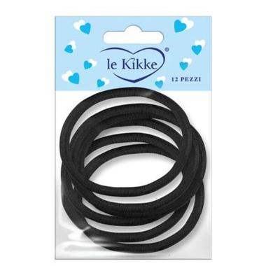 Elastici per capelli neri in 23 card da 6 pezzi Le Kikke