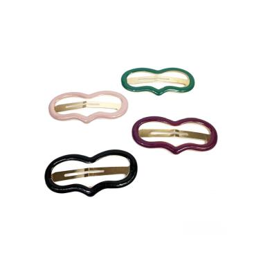 Fermaglio clic clac per capelli cuore smaltato Le Kikke