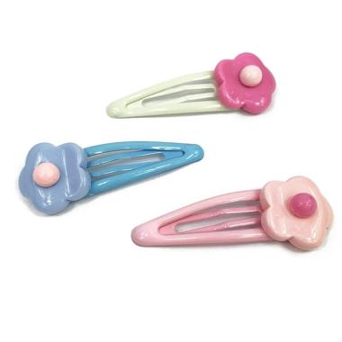 Fermaglio clic clac per capelli fiore Le Kikke