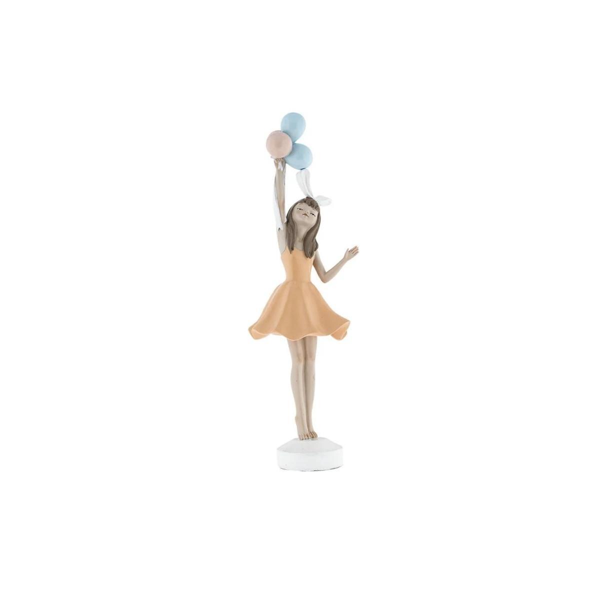 Scultura poliresina Gardenia Dolls 82235 13,8x13,5x43 cm