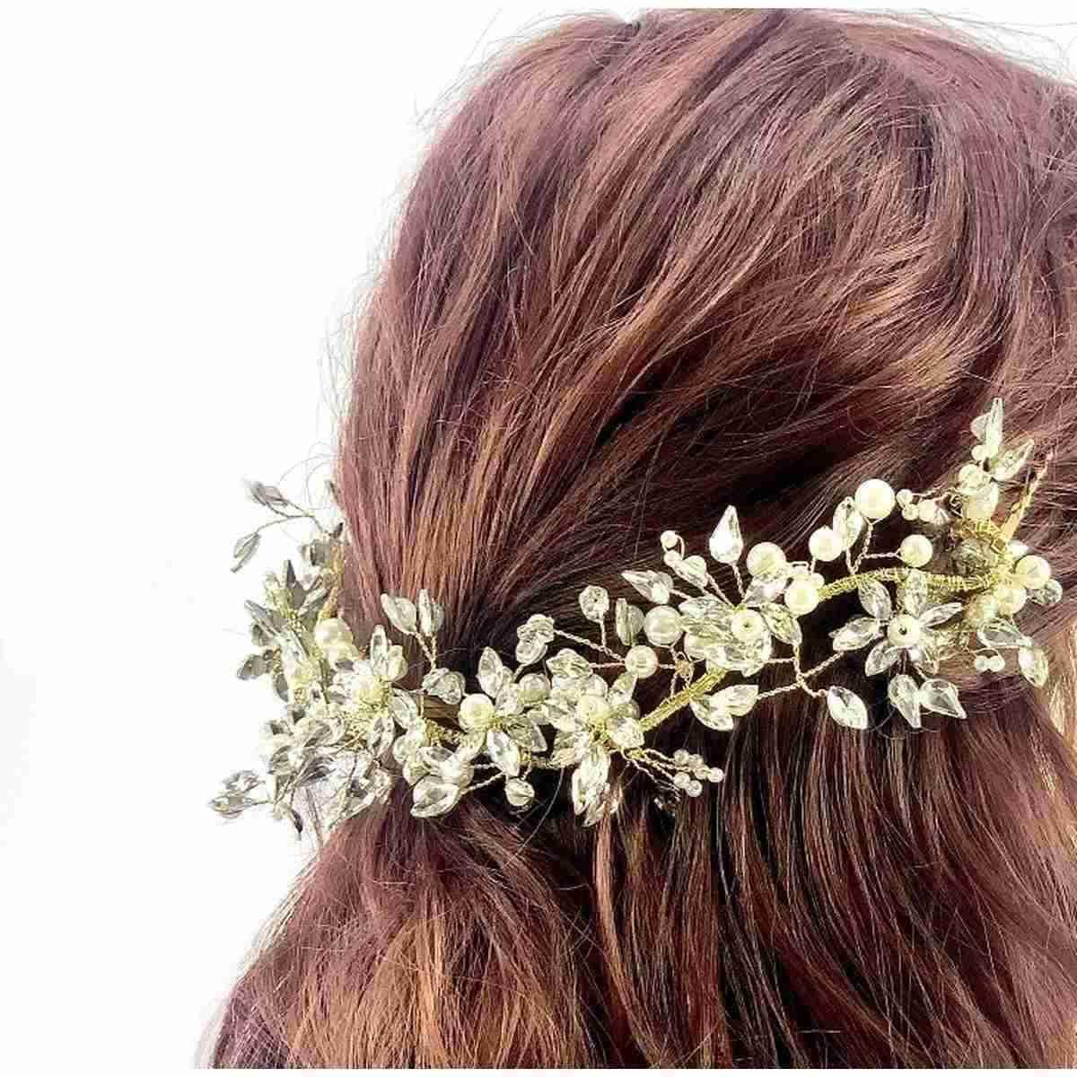 Fermagli acconciatura sposa C63