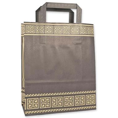 Shopper in carta manico piatto h.49 x l.45 x p.15 fantasia atene