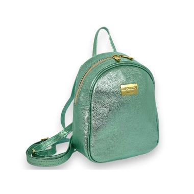 Zaino in vera pelle metal Capoverde Made in Italy