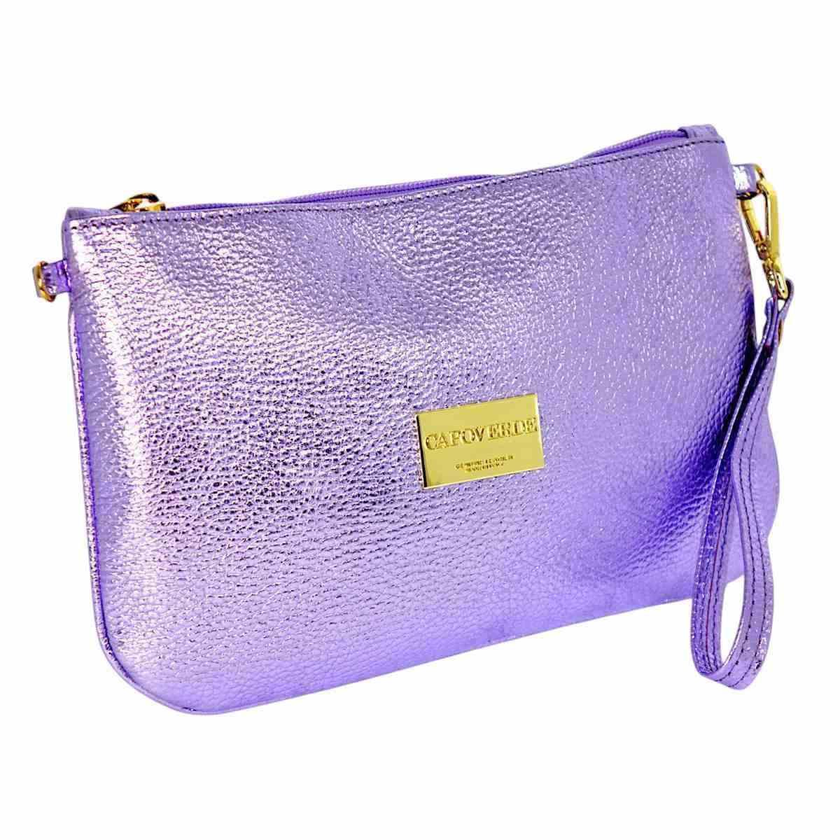 Bustina Capoverde Made in Italy in vera pelle laminata