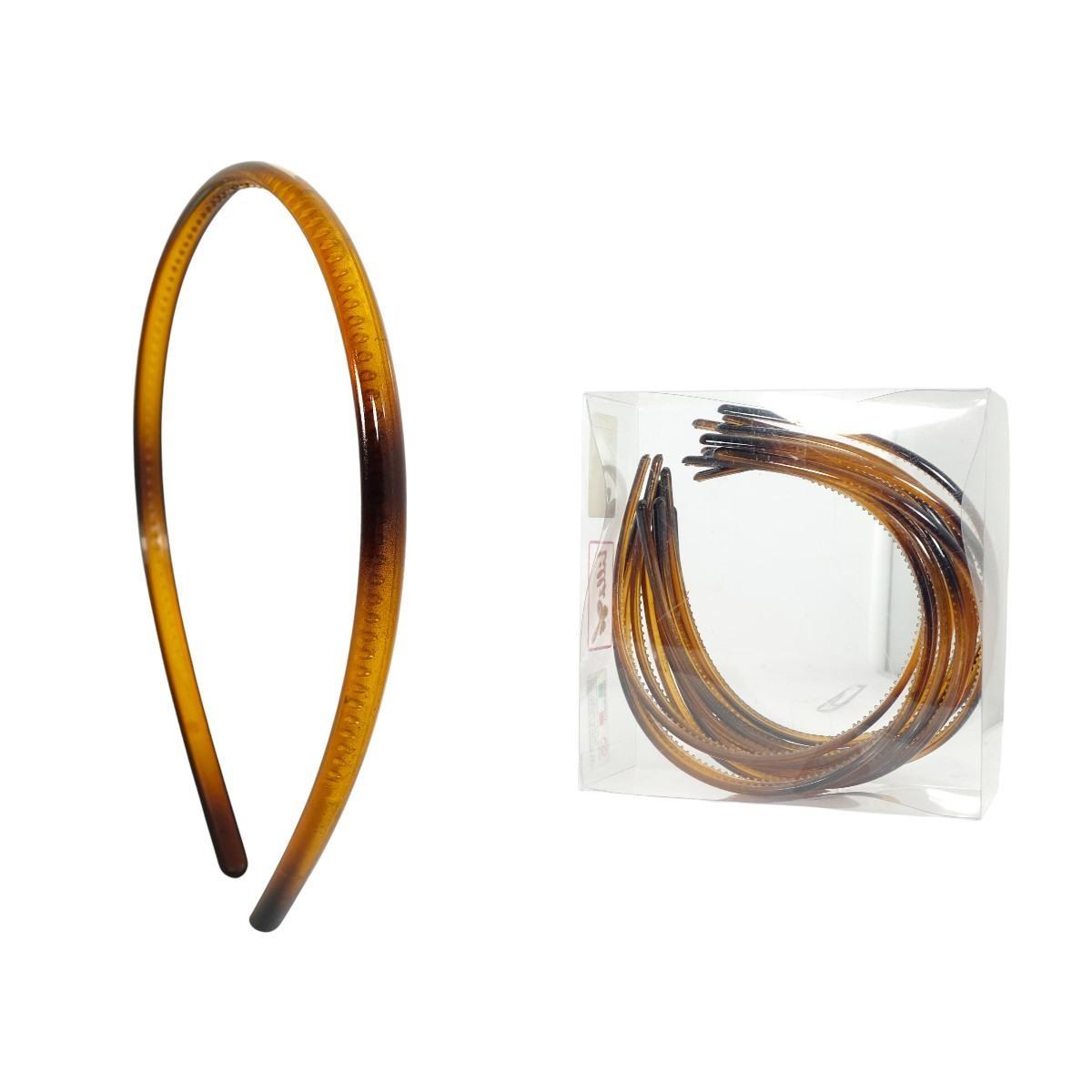 Cerchietto per capelli sottile in plastica demi tartarugato Lillà