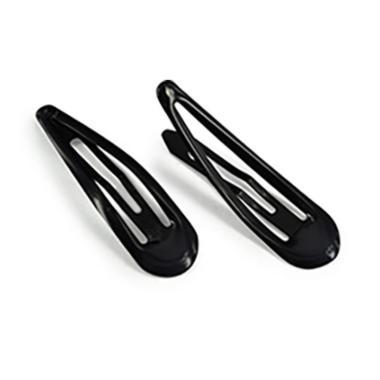 Fermaglio clic clac per capelli 7 cm nero