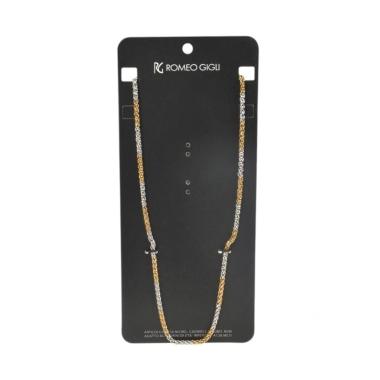 Collana donna maglia intrecciata silver e oro Romeo Gigli