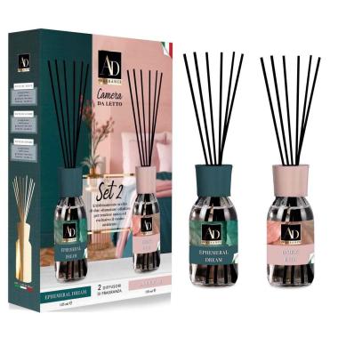Set 2 diffusori di fragranze con midollini Camera da letto 125 ml