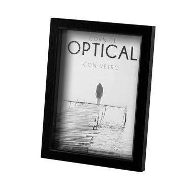 Cornice portafoto Optical 18x24 cm Nero Lupia