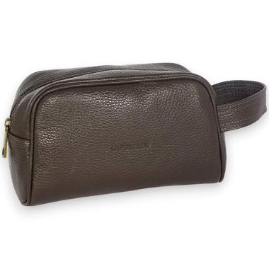 Pochette con manico uomo in vera pelle Capoverde Made in Italy