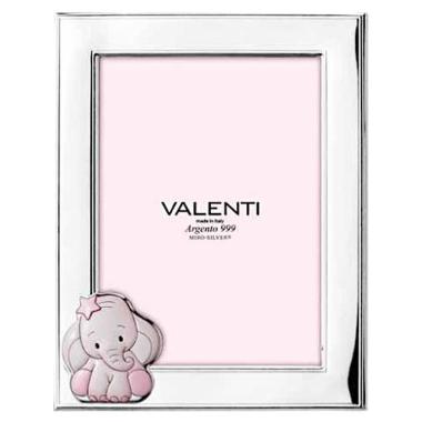 Cornice portafoto bimba 13x18 cm Elefante stella rosa Valenti
