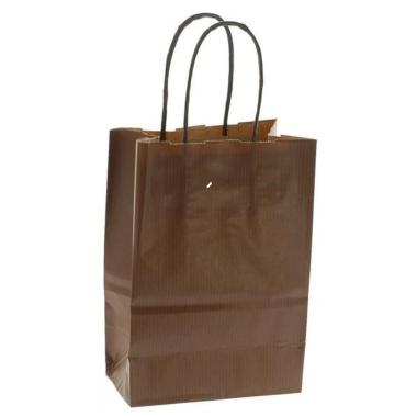 Shopper carta porta bottiglie colore marrone h 39,5 x l 14 x p 8,5