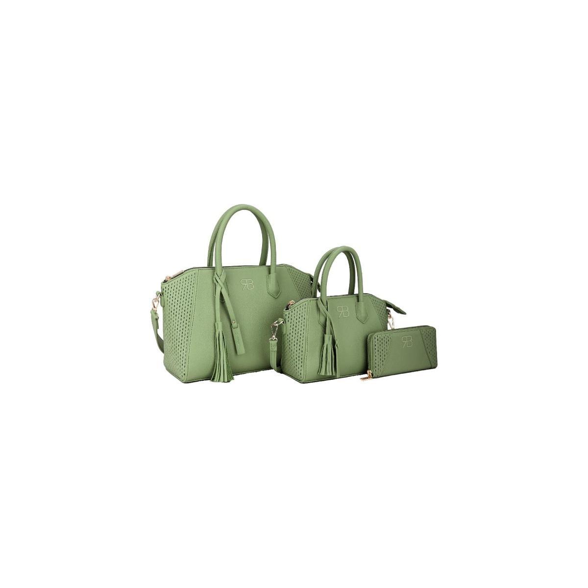 Set 3 pezzi donna borsa, borsetta e portafoglio Renato Balestra