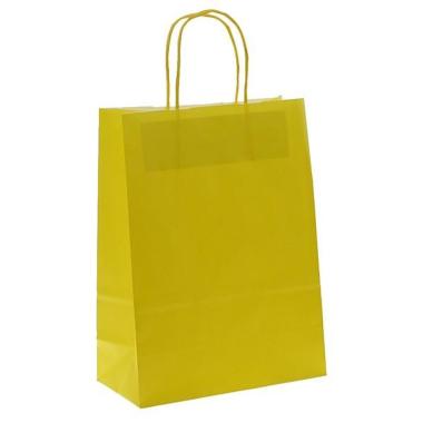 Shopper carta h49xl45xp15 colore giallo