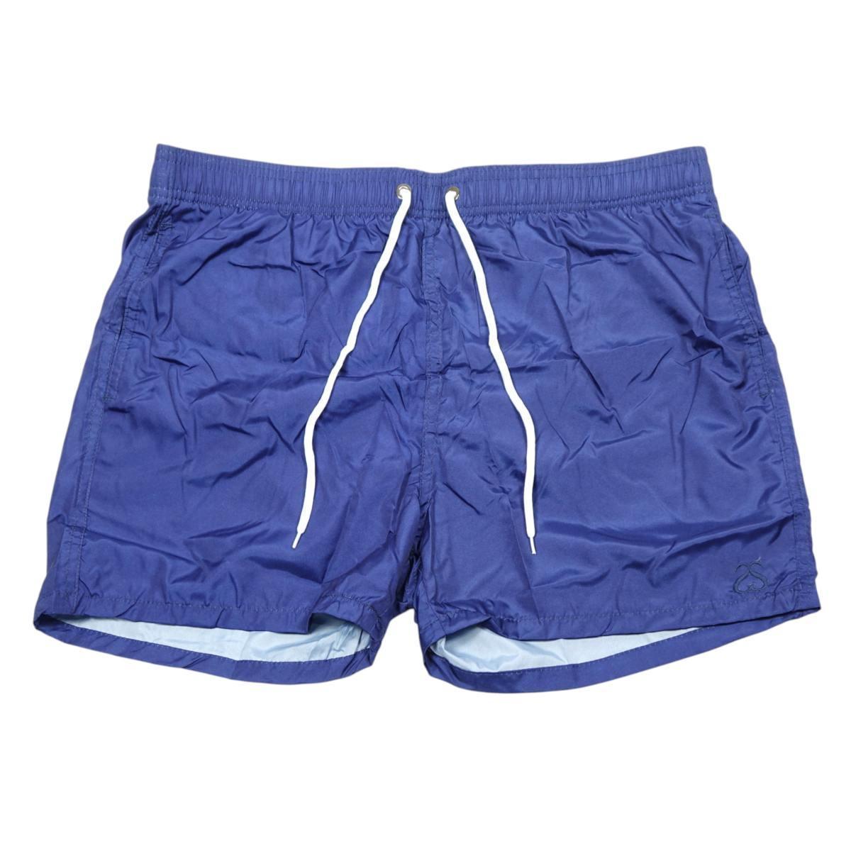 Costume da bagno uomo in poliestere tinta unita navy Solo Soprani