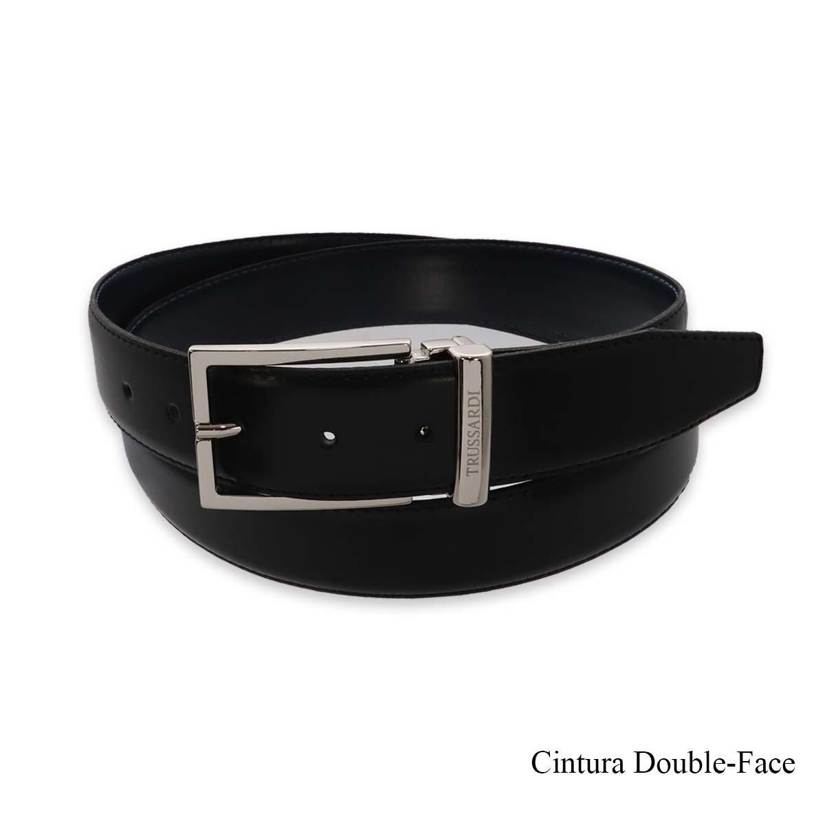Cintura uomo Trussardi Collection in toro unico strato