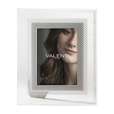 Cornice portafoto rombi argento 13x18 cm Valenti