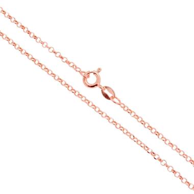 Catena Rolo Diamantata 027 sezione mm 2.1 lunghezza cm 60 in ARGENTO 925 Galvanica Rosa