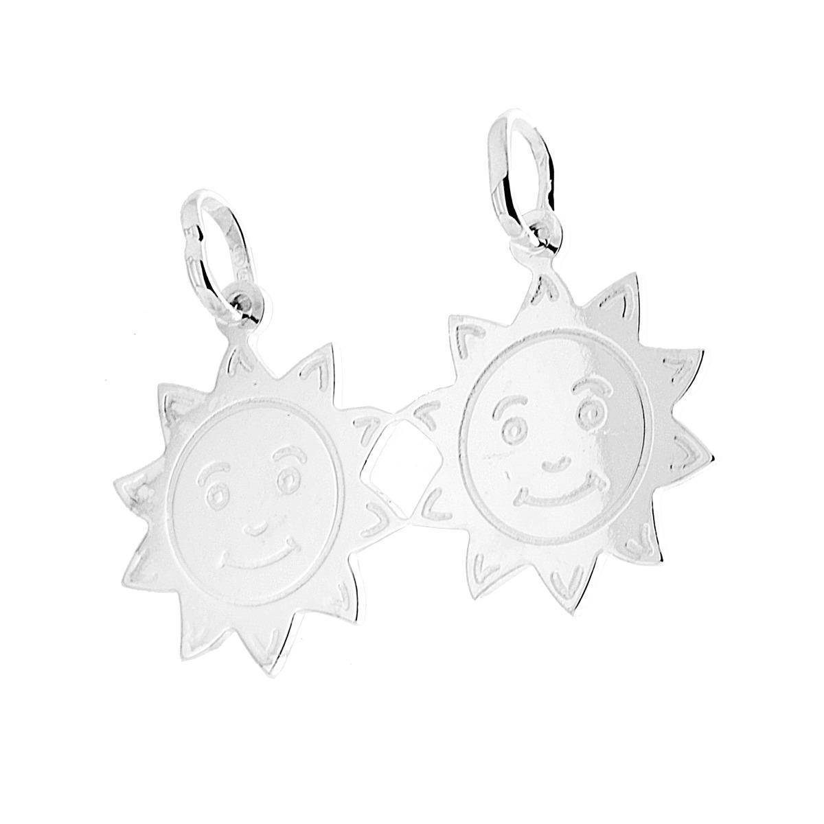 Ciondolo Sole che si spezza in Argento 925
