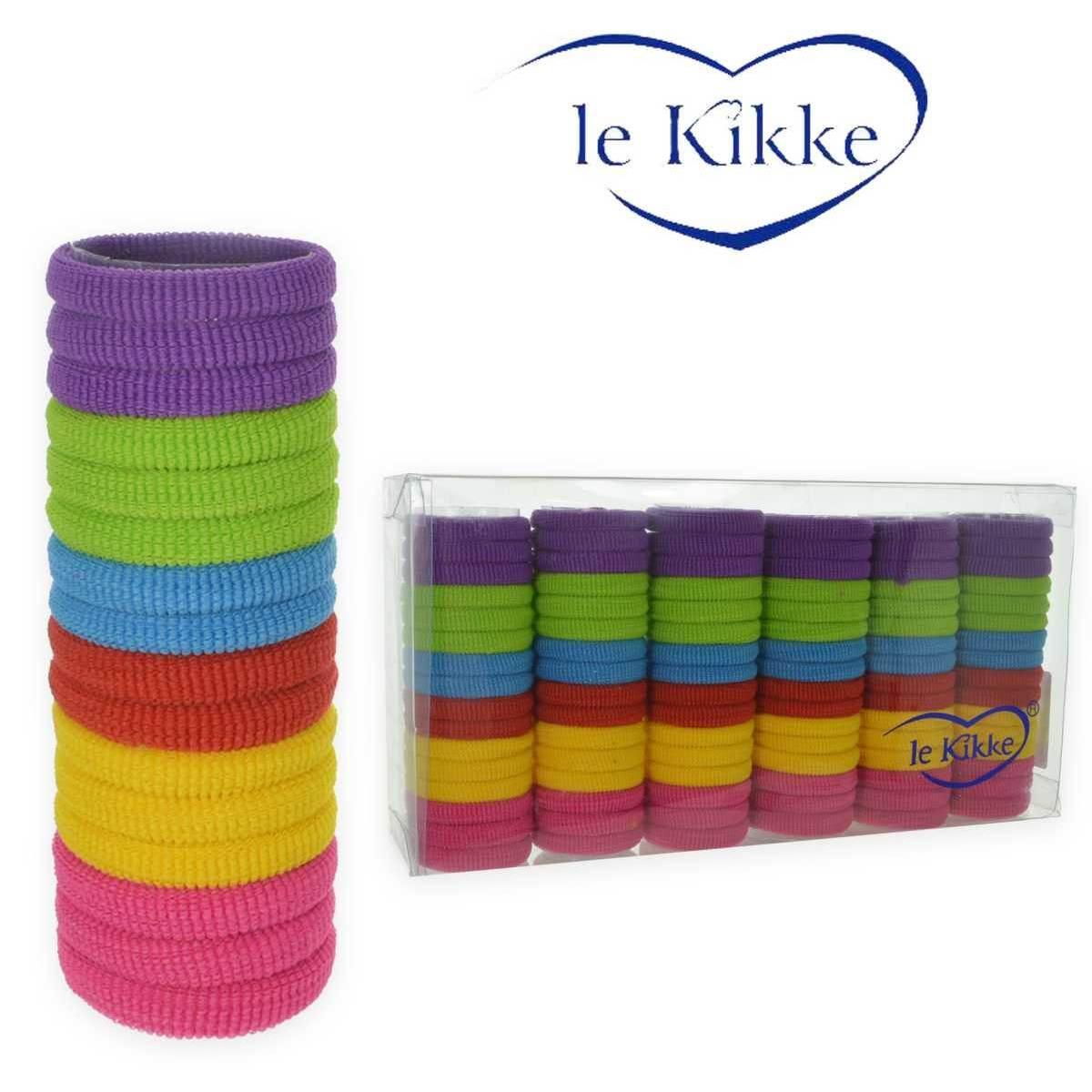Elastico per capelli colori assortiti in tubo da 96 pezzi Le Kikke