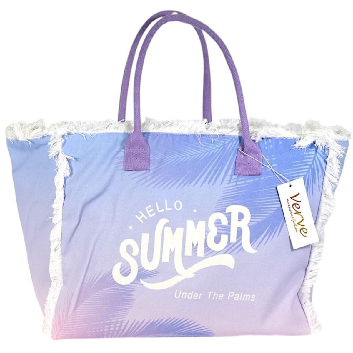 Borsa mare donna aperta e sfrangiata Verve