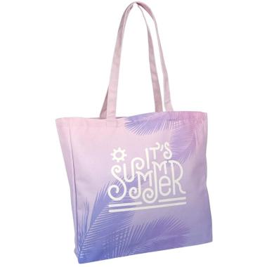 Borsa mare donna aperta sacca shopping palme It's Summer Verve