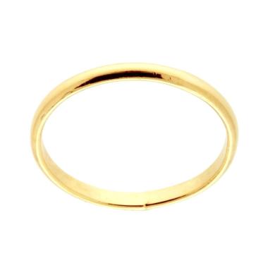 Anello Fedina Fermanello mm 1.8 in ARGENTO 925 Galvanica Oro
