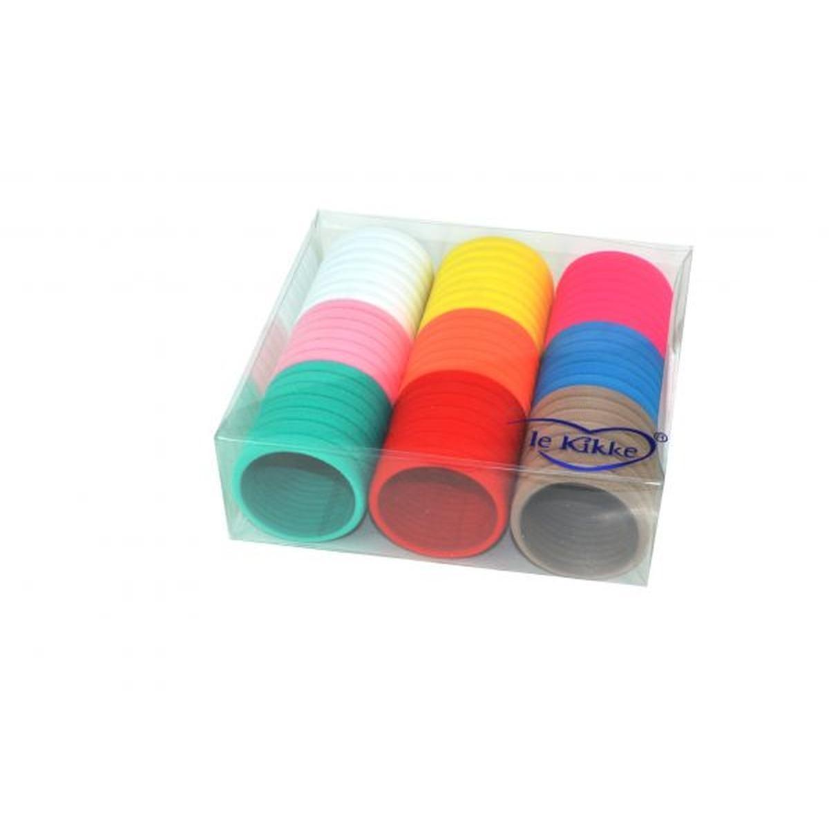 Elastico per capelli colori vivaci in box da 60 pezzi