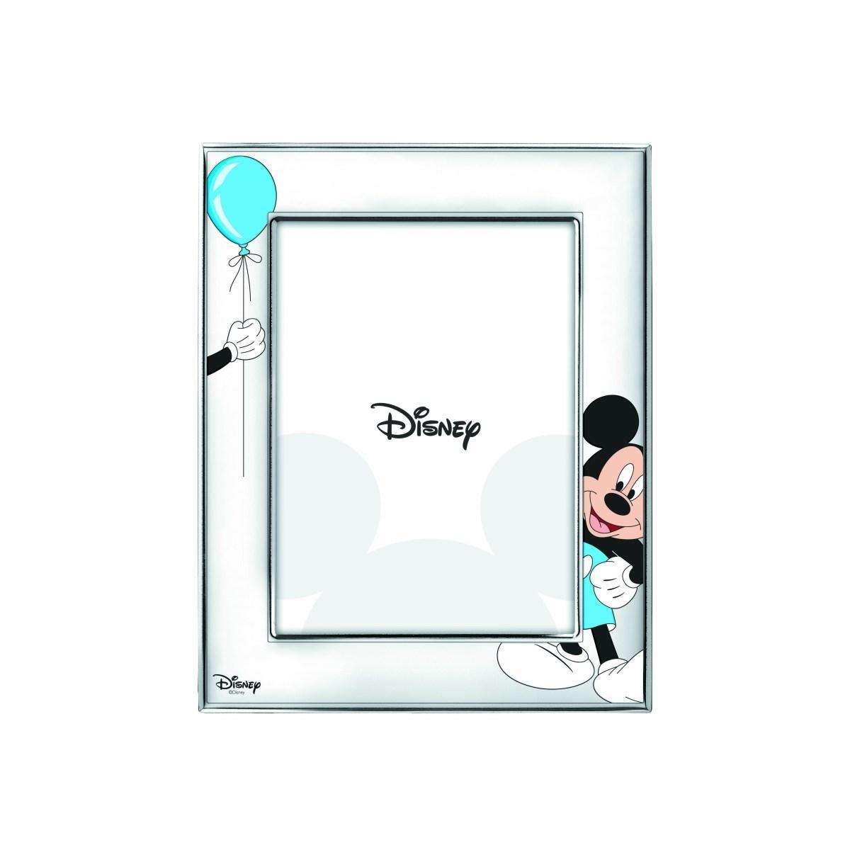Cornice portafoto bimbo 13x18 cm Mickey Mouse celeste Valenti