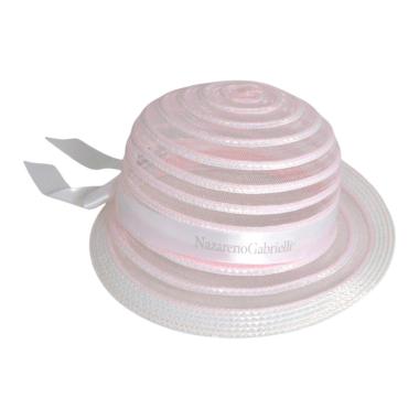 Cappellino bimba crinol falda piegata Nazareno Gabrielli