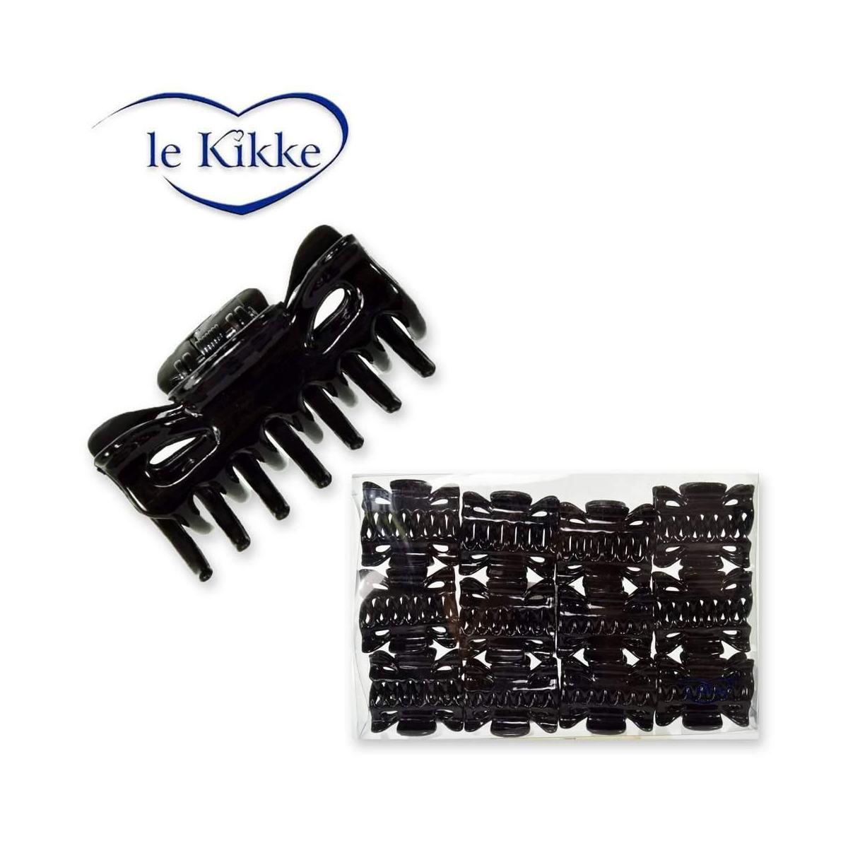 Pinza colore nero 6 cm in box da 24 pz. Le Kikke