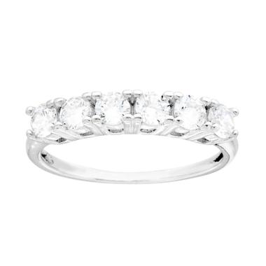 Anello Veretta con Cubic Zirconia Bianchi mm 3 in ARGENTO 925 Galvanica Rodio