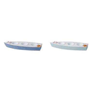 Barca porta tea light da 3 24,5x9xh3 cm linea mare
