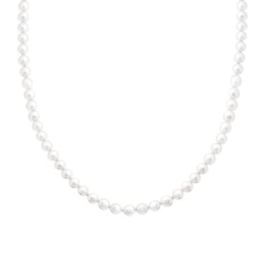 Collana con filo Perle mm 5 in ACCIAIO