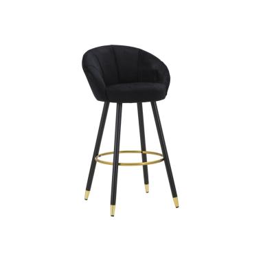 Sgabello bar prague nero cm 55x56x104 (altezza seduta 80cm)