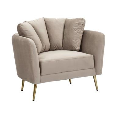 Poltrona kiev grigia cm 88x77x74