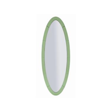 Specchio da muro amman verde cm 55x2x150 (misura specchio cm 42,5x137,5)