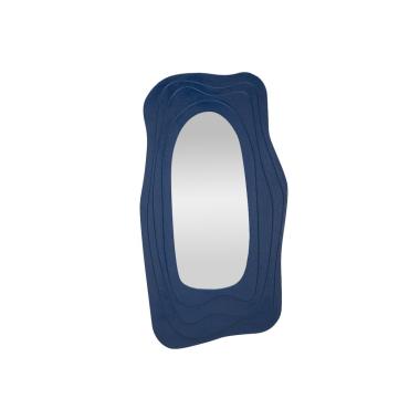Specchio da muro dafne blu cm 90x4x165cm (misura specchio cm 46x107)